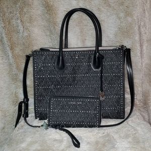 Michael Kors purse with matching wallet